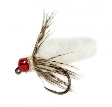 Tungsten Jig Mop Fly White B/L
