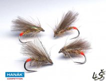 Caddis flies made on wet hook H 200 BL