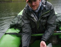 Great rainbow trout male  caught on small fish imitation. The perfect fish predator!