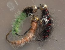 Flies in clean water