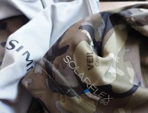 The SolarFlex UPF50 inscription can be found on the sleeve of every piece of clothing with this protection!