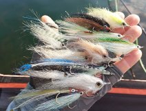 Medium-sized and smaller saltwater baitfish streamers suitable in our conditions for fly fishing for perch, bass, zander, asp, big trout and chub!