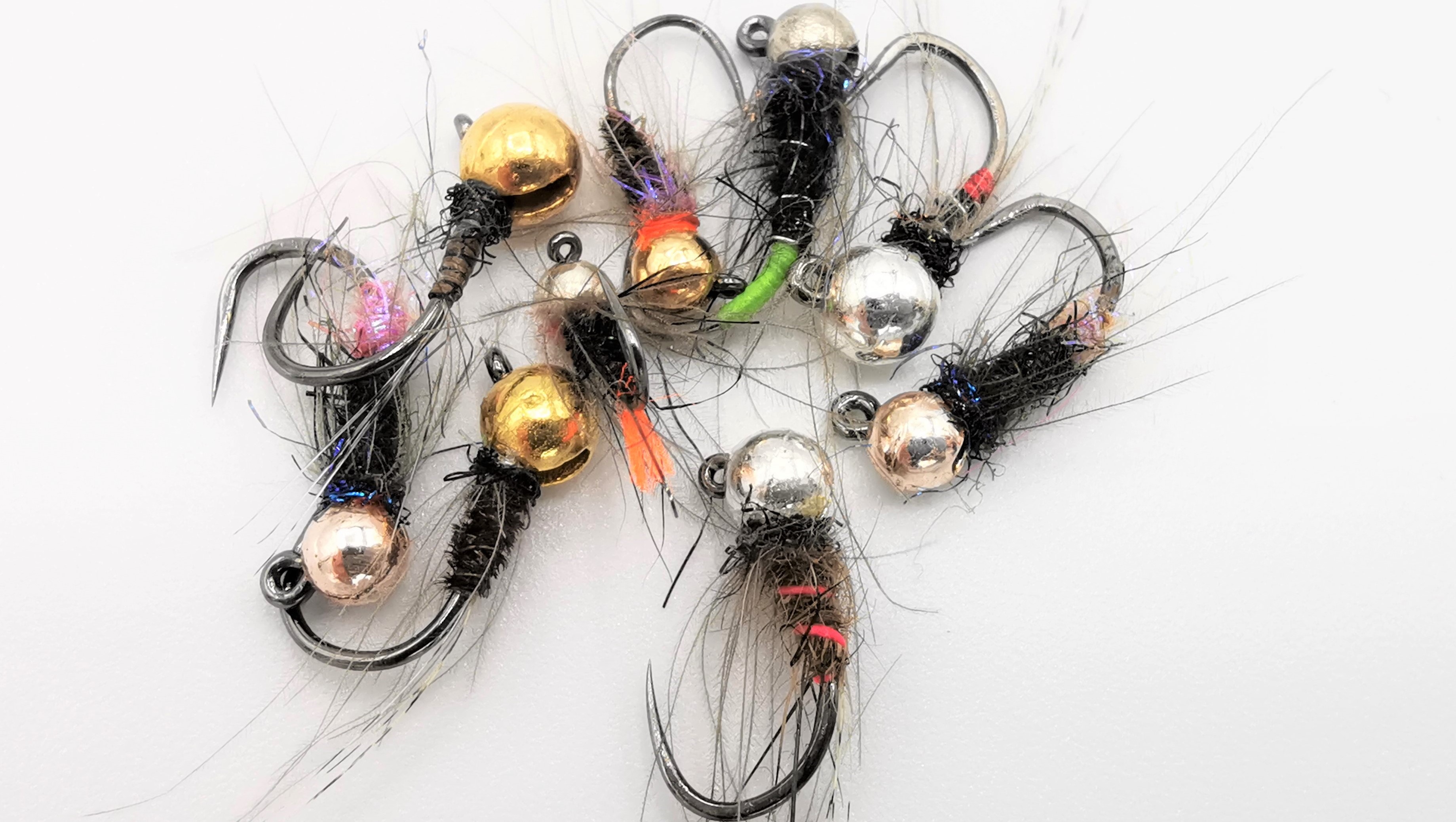 Fly Fishing BOX of CZECH NYMPHS Copper Wire weighted 24 Pack sized 10-14 #321 