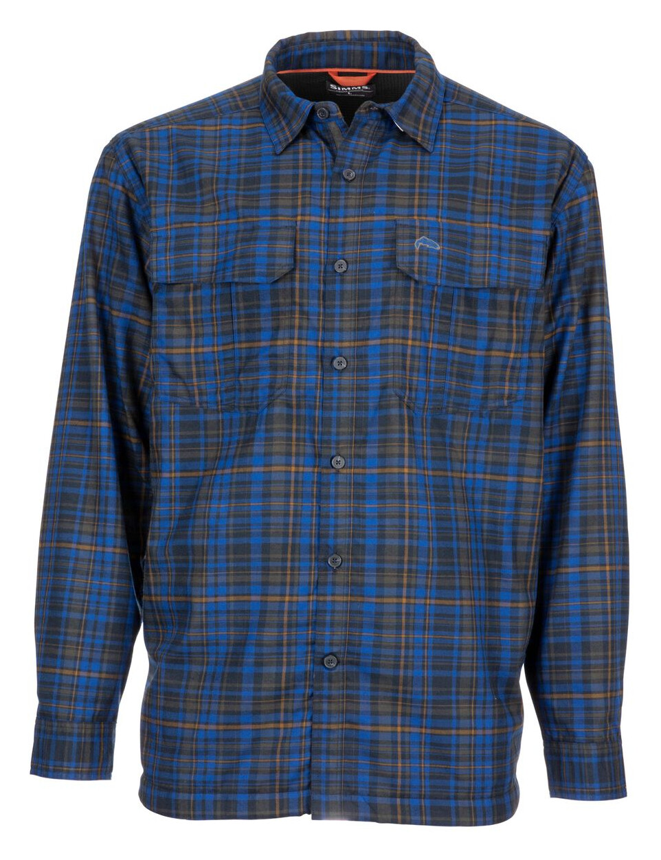 Fishing Shirt Simms Coldweather Rich Blue Admiral Plaid