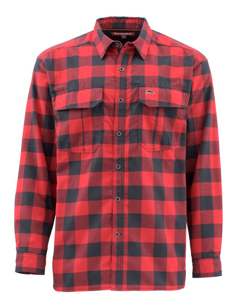 Fishing Shirt Simms Coldweather Red Buffalo Plaid