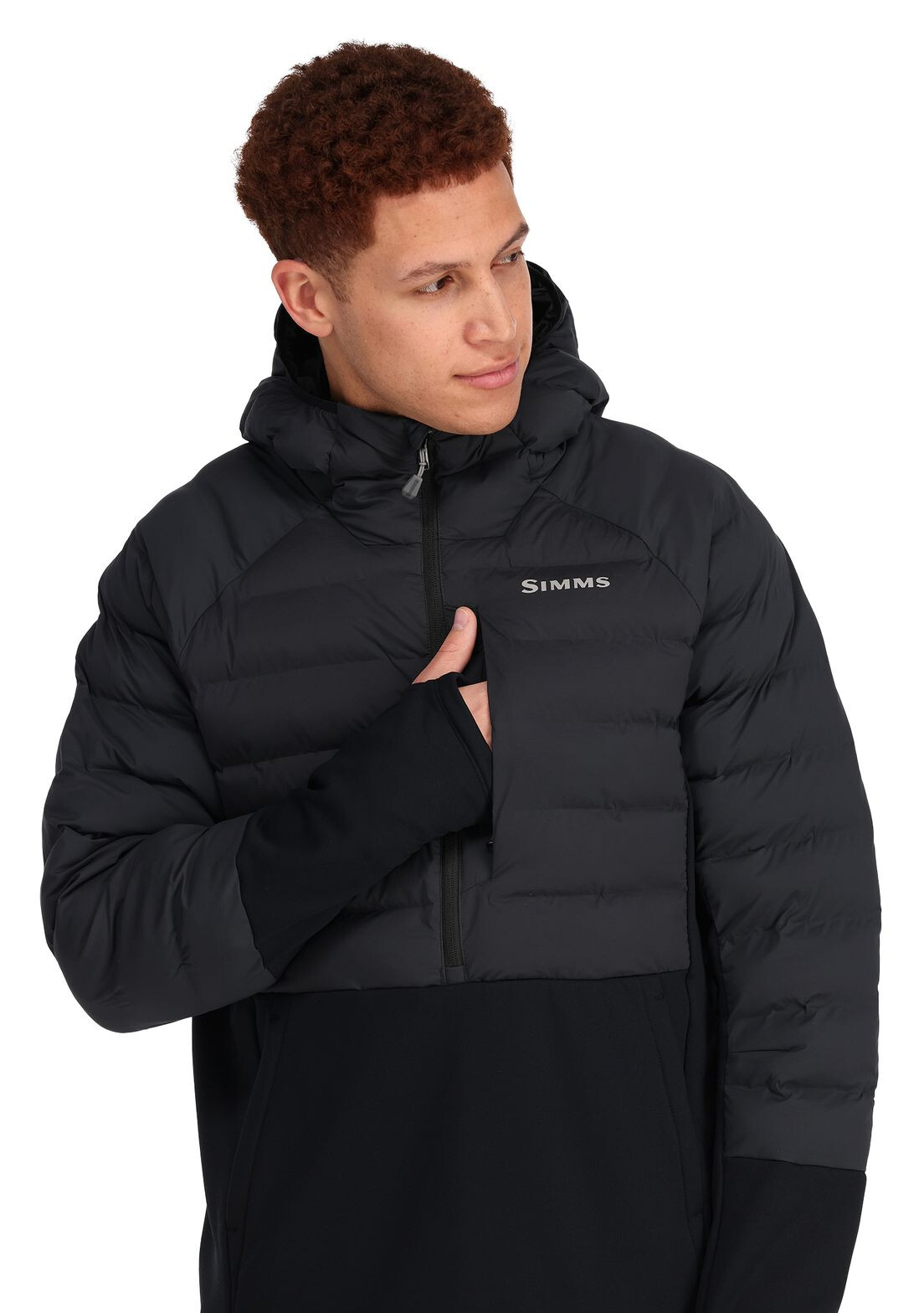 Fishing Jacket Simms ExStream Pull Over Hoody Black