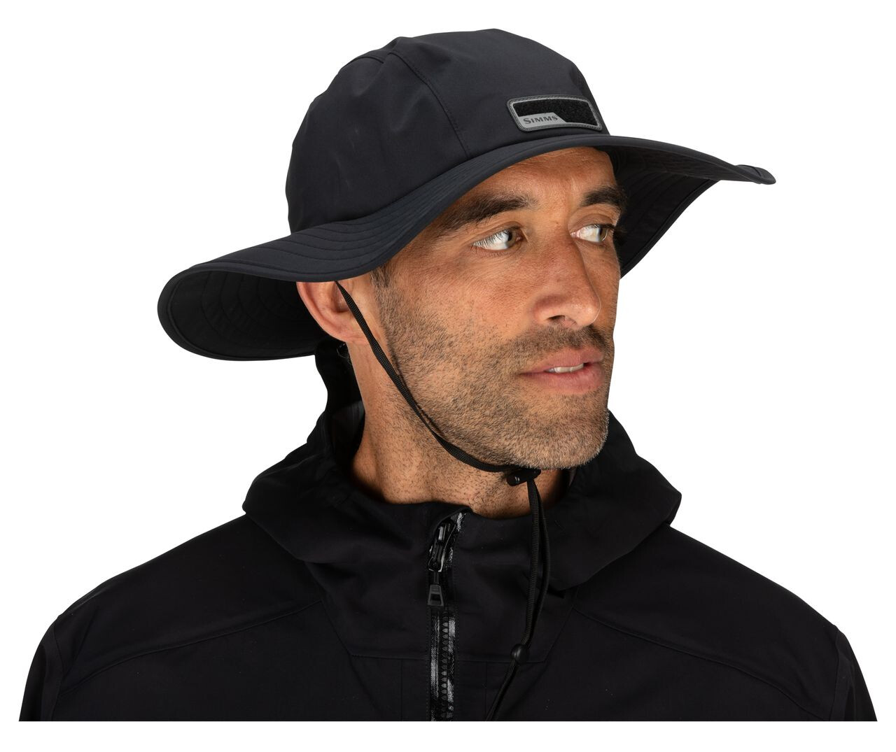 Fishing Hat Simms Gore Tex Guide Sombrero Black CzechNymph