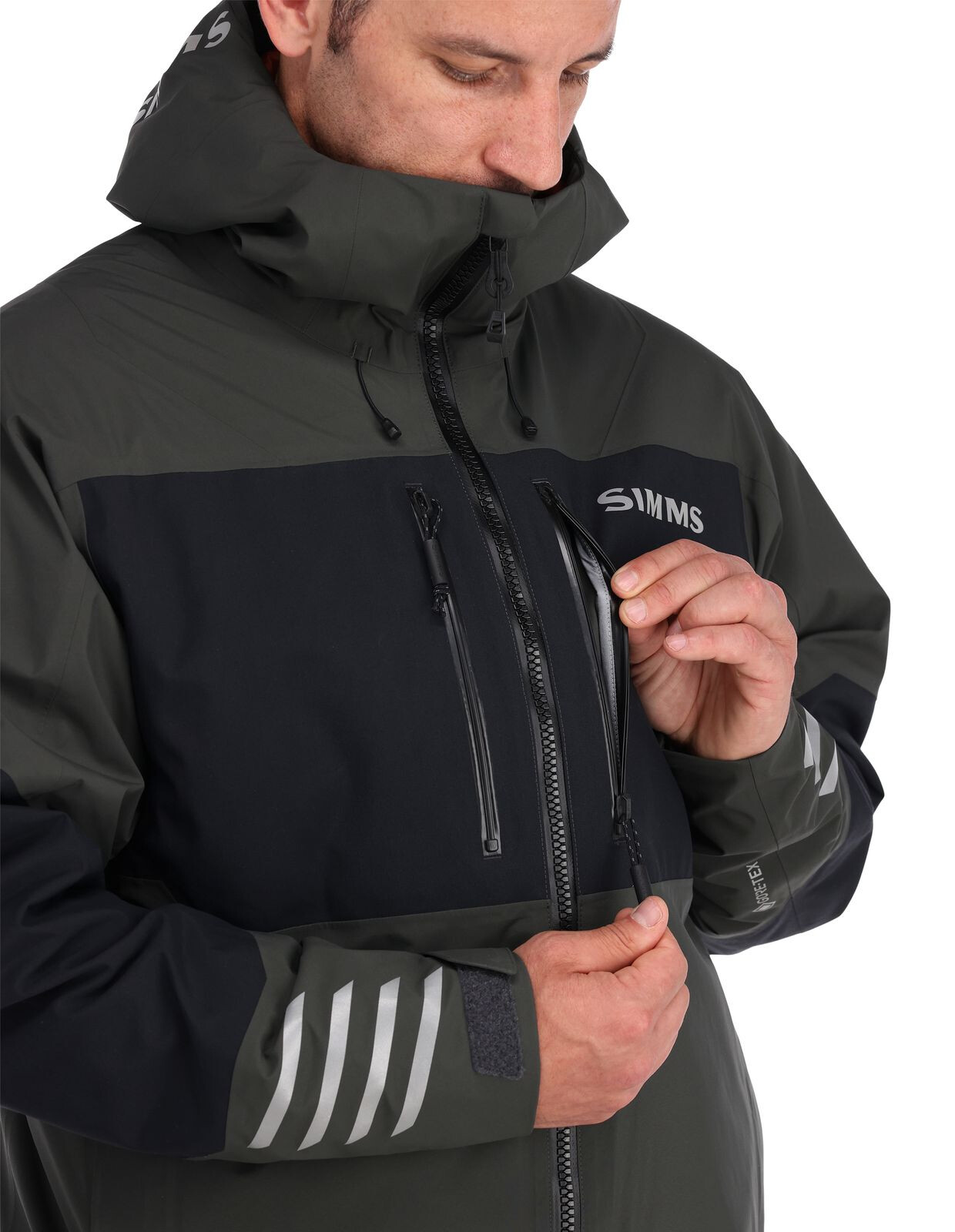 Fishing Jacket Simms Guide Insulated Carbon