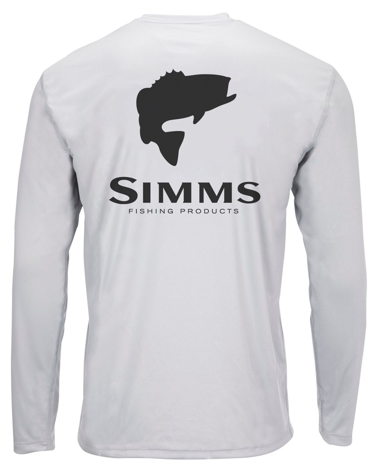 Solar Tech Tee Simms Bass Logo Sterling