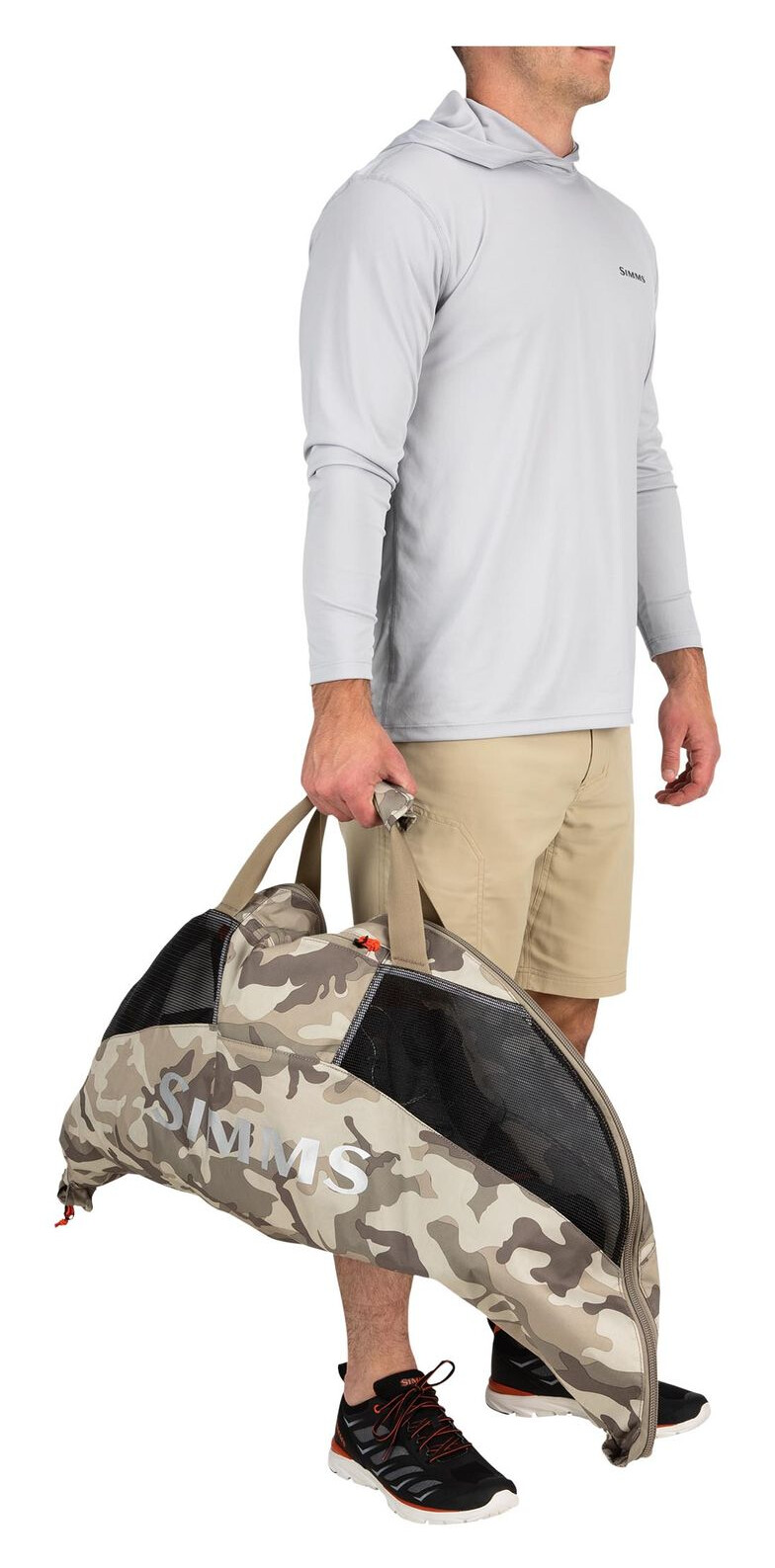 Taco Wader Bag Simms Woodland Camo Sandbar