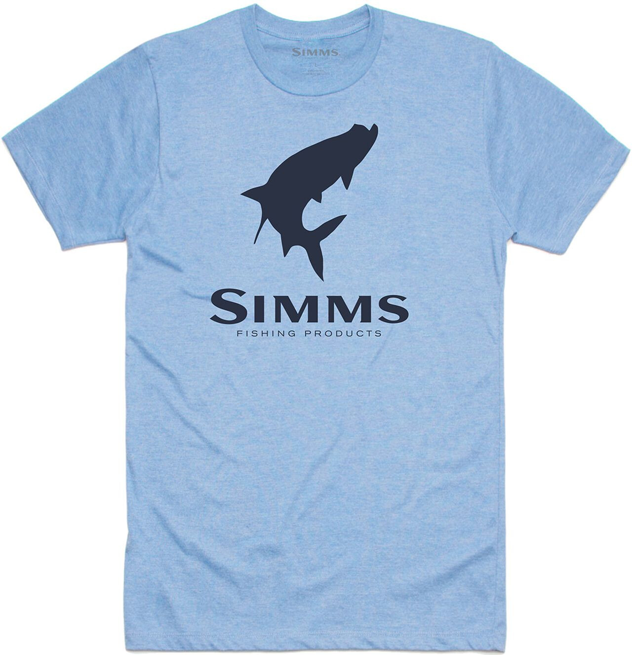 T-Shirt Simms Tarpon Logo Light Blue Heather