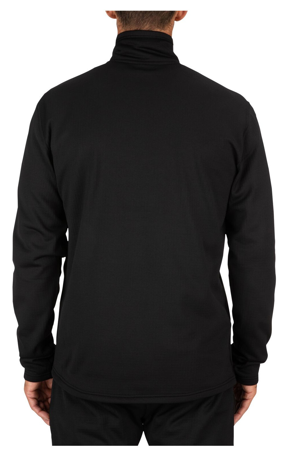 Thermal 1/4 Zip Top Simms Black | CzechNymph.com