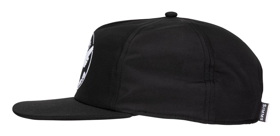 Fishing Cap Simms Unstructured Flat Brim Black