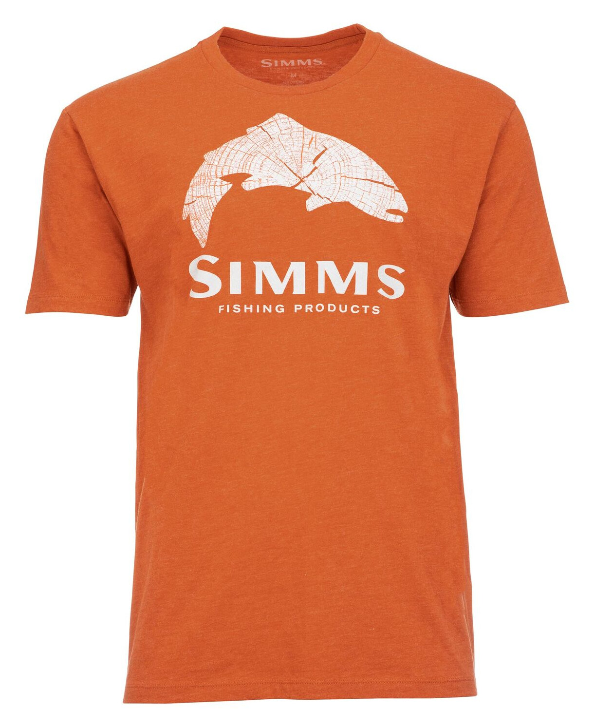 T-Shirt Simms Wood Trout Fill Adobe Heather