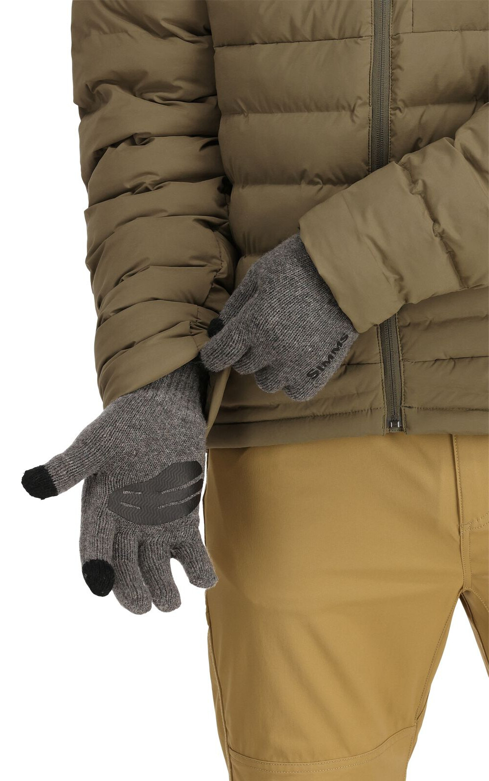 Fishing Gloves Simms Wool Full Finger Steel