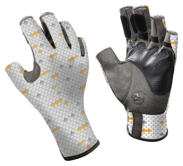 Fly Fishing Gloves Buff Original Angler Pro-Series Fish Scales