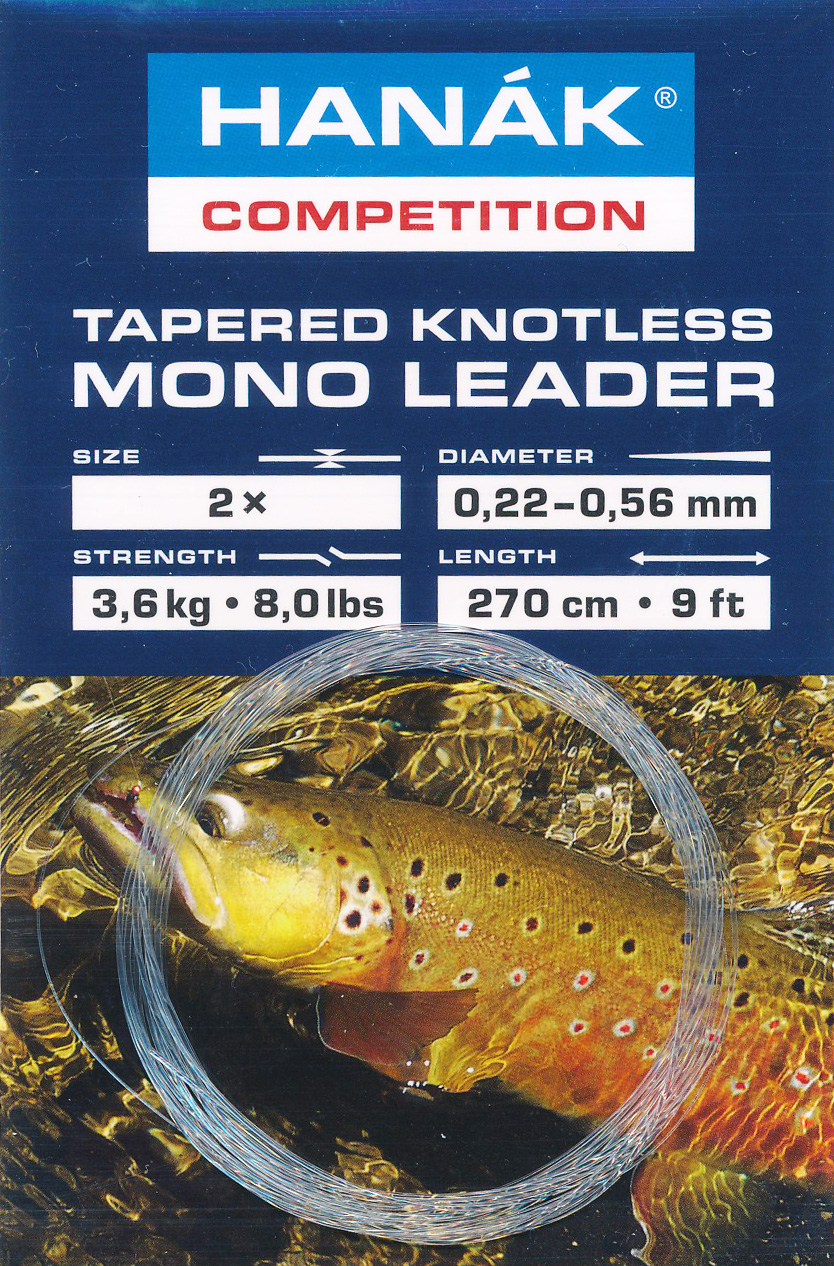 Tapered Knotless Mono Leader Hanák Competition Transparent 2,7 m