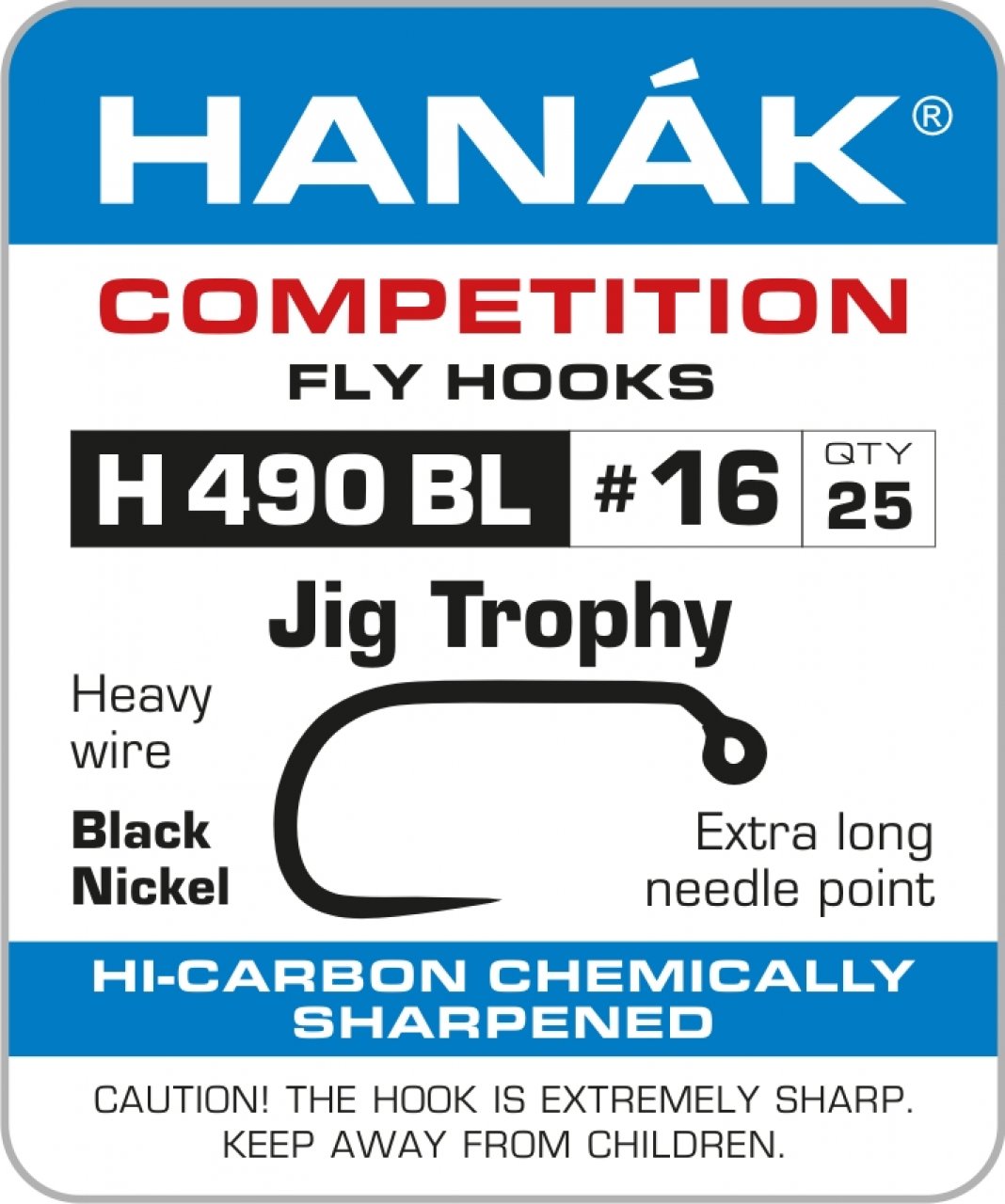 Hanak Competition 490Bl Jig Trophy Hooks - #16
