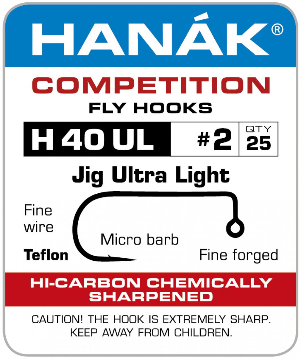Fly Tying Hook Hanak Competition Jig Ultra Light (H40UL