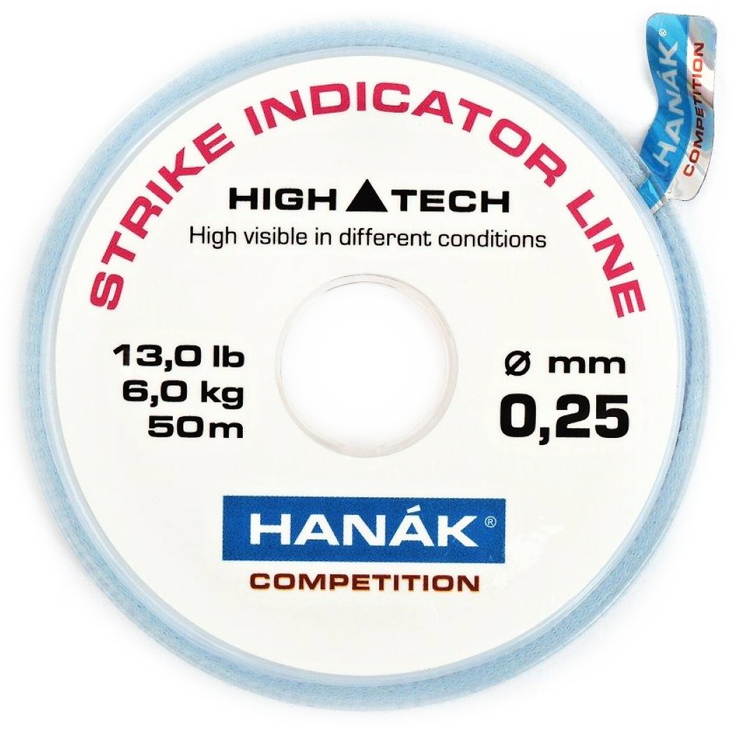 Strike Indicator Line Hanák Competition 50 m Fluo White
