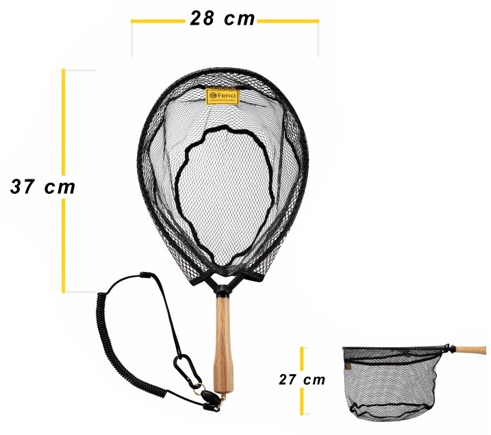 Fly Fishing Landing Net With Magnet Fencl Nature M