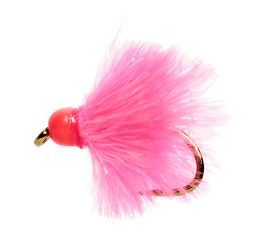 Pink Bung Blob Trout Fly Fishing Size 10 Beaded 