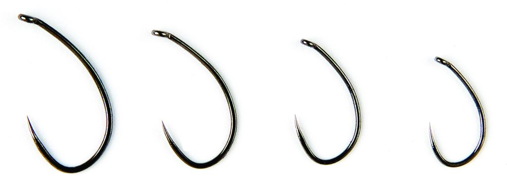 Fly Tying Hook Fulling Mill Czech Nymph Black Nickel BL