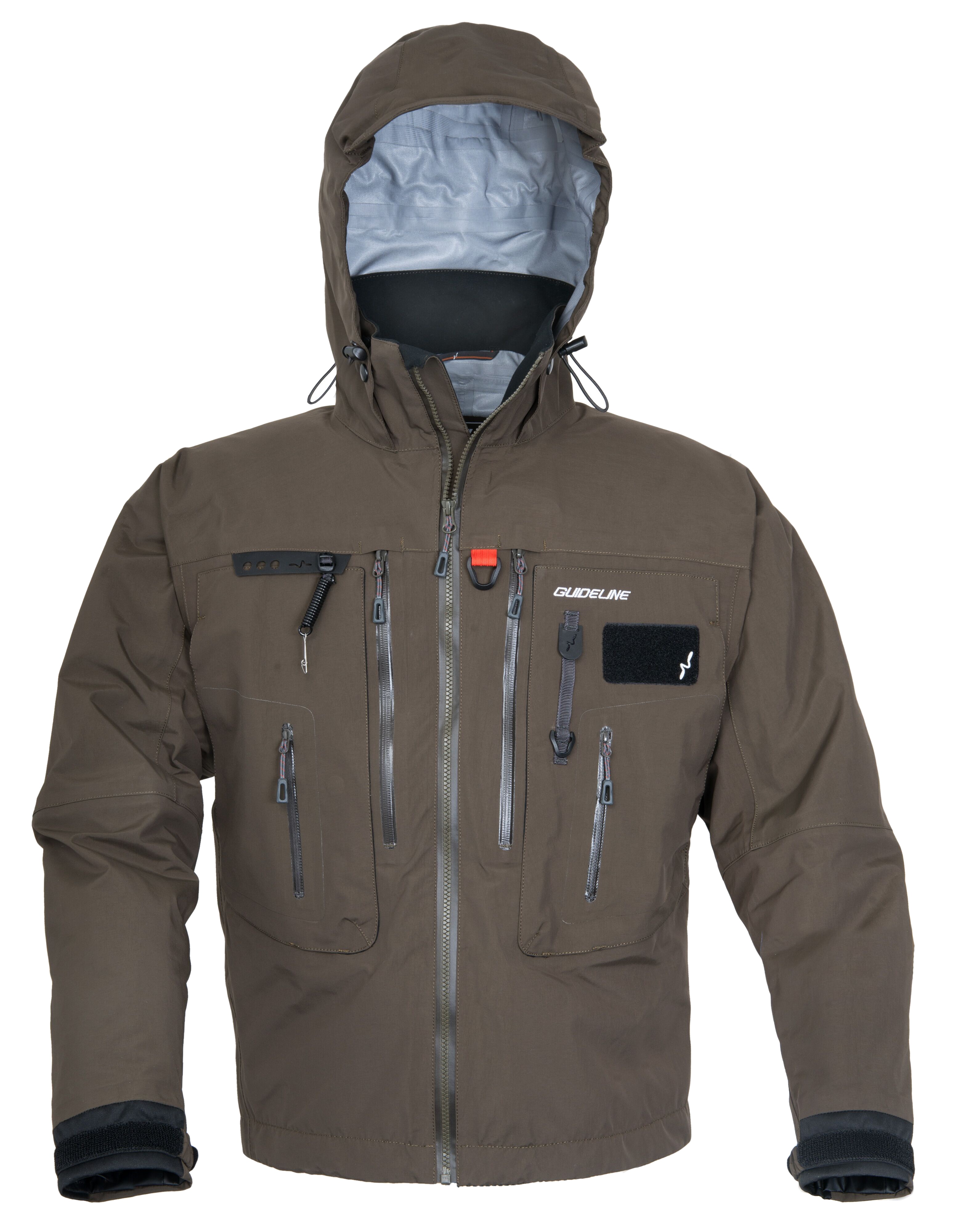 Fly Fishing Jacket Guideline Alta Brown Olive | CzechNymph.com