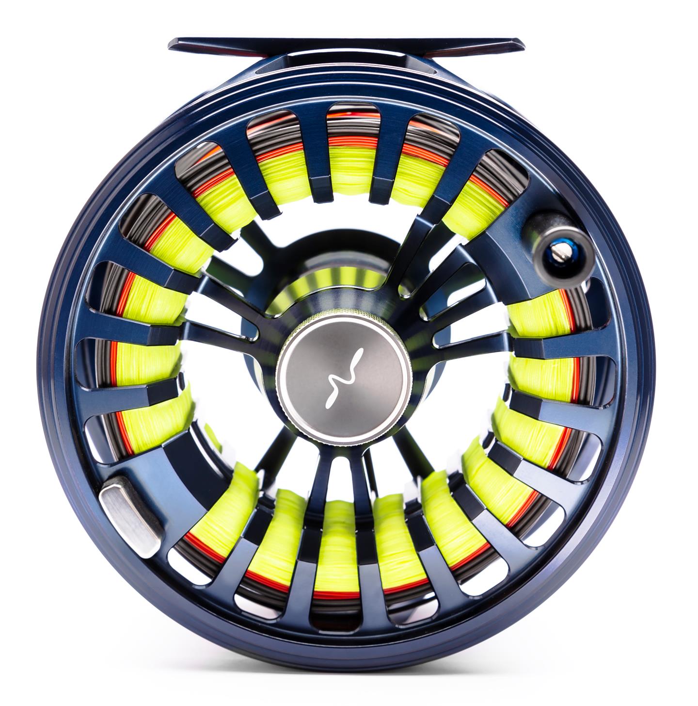 Fly Reel Guideline Halo Dark Grey Sapphire Blue