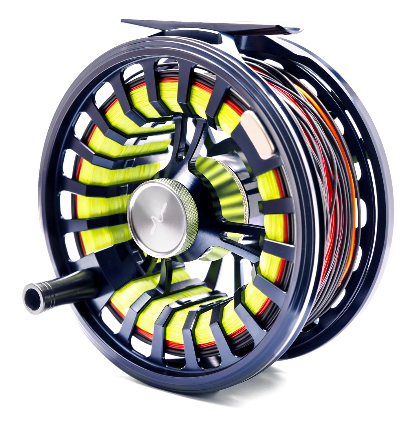 Fly Reel Guideline Halo Dark Grey Sapphire Blue