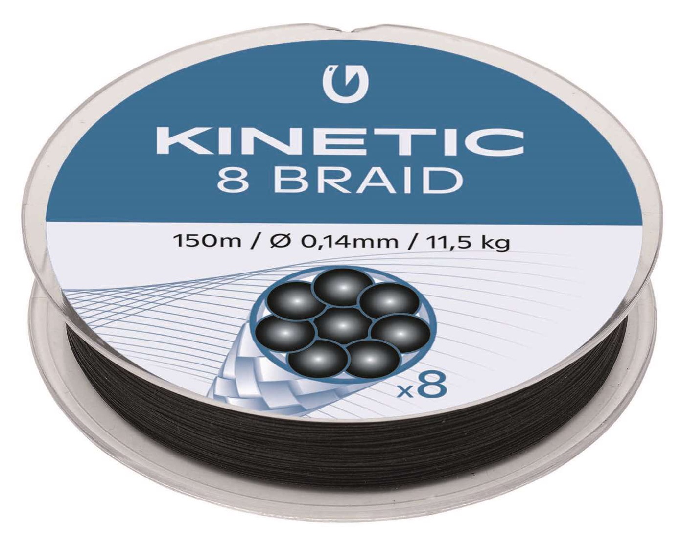 Braided Fishing Line Kinetic 8 Braid 150 m