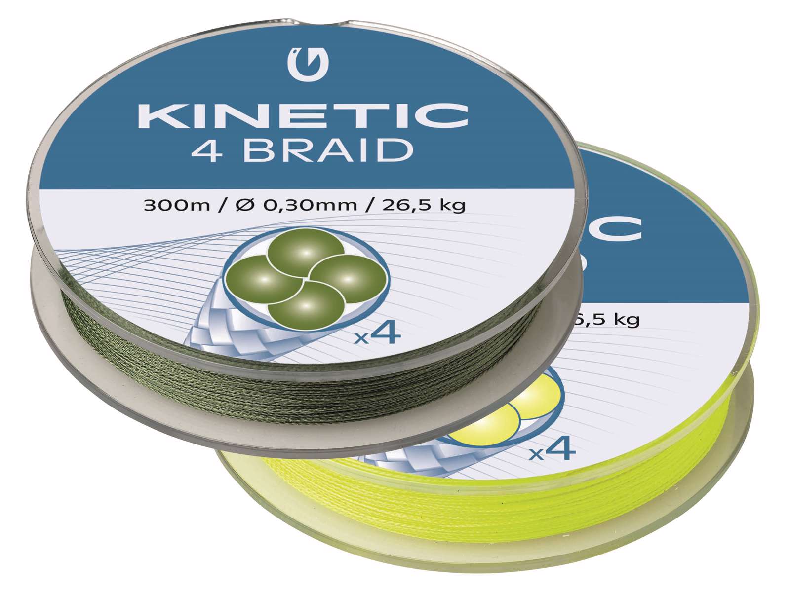 Kinetic Cyber 4 Braided Line 300 M Green 0.140 mm