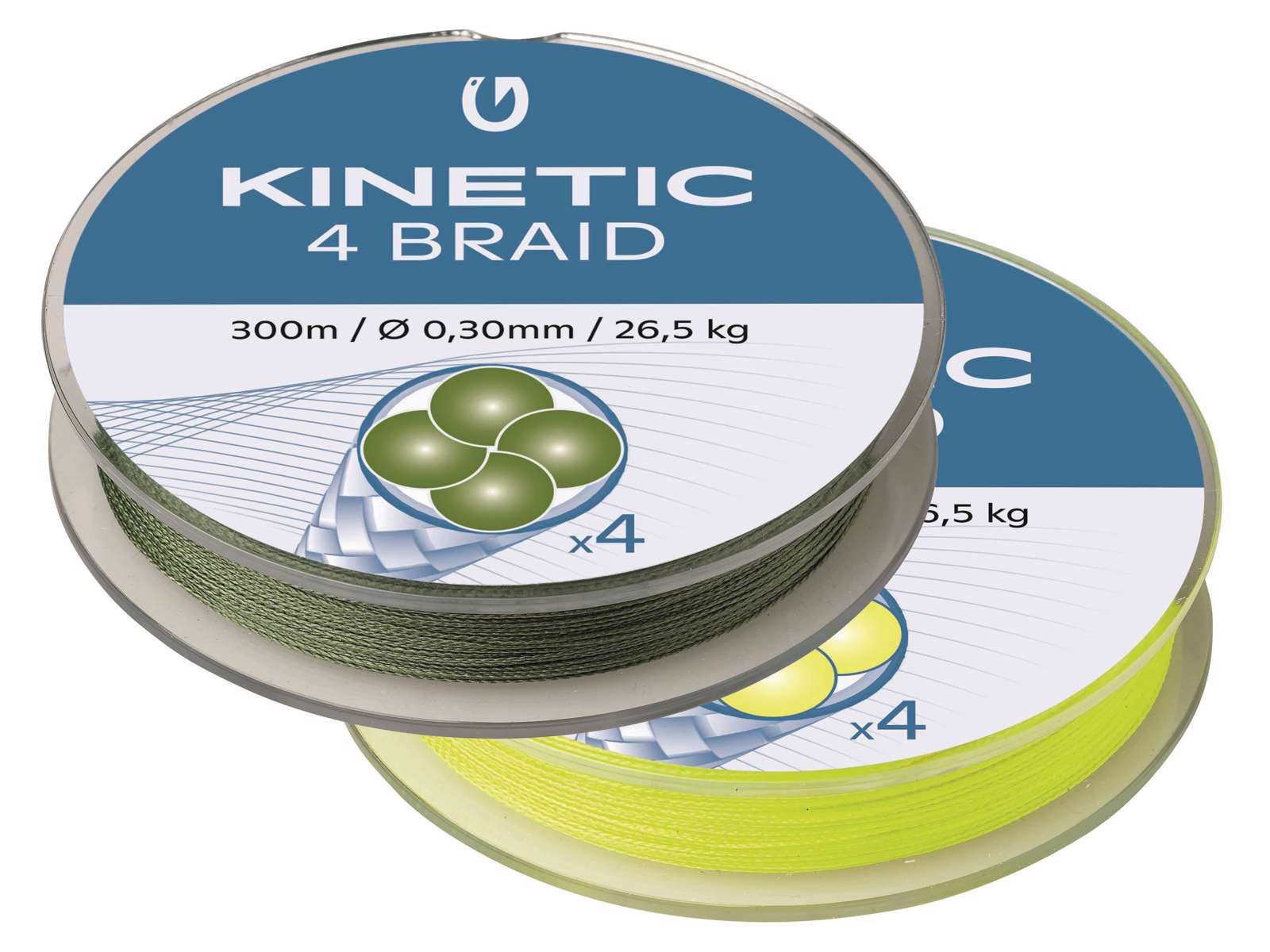 Braided Fishing Line Kinetic 4 Braid 300 m