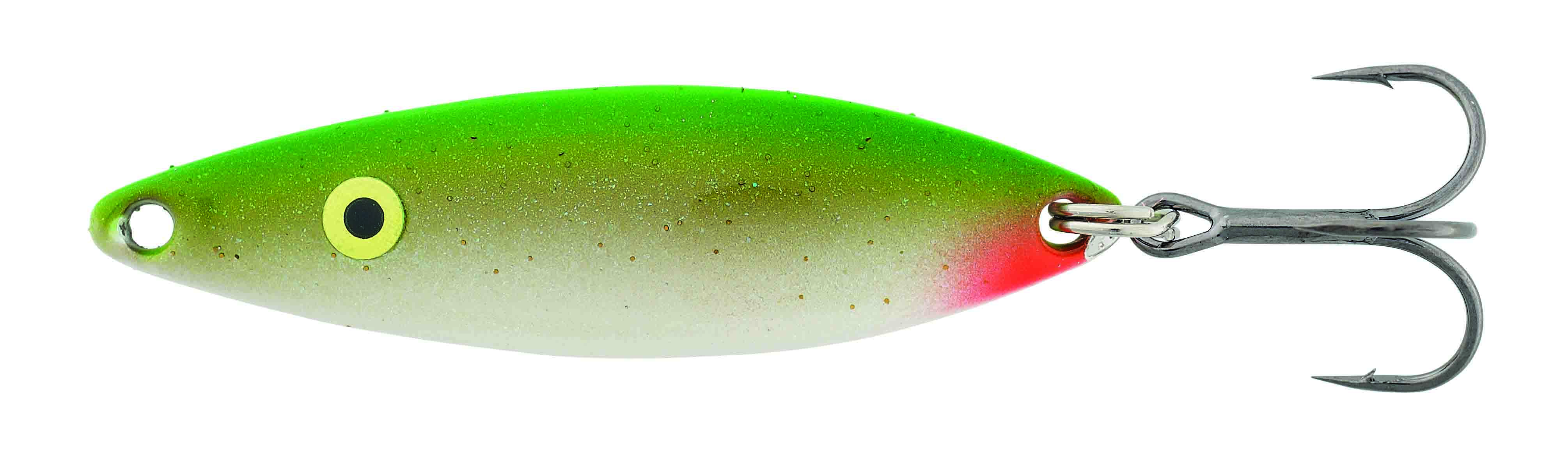 Trout Spoon Kinetic Boss Green & Pearl Flash