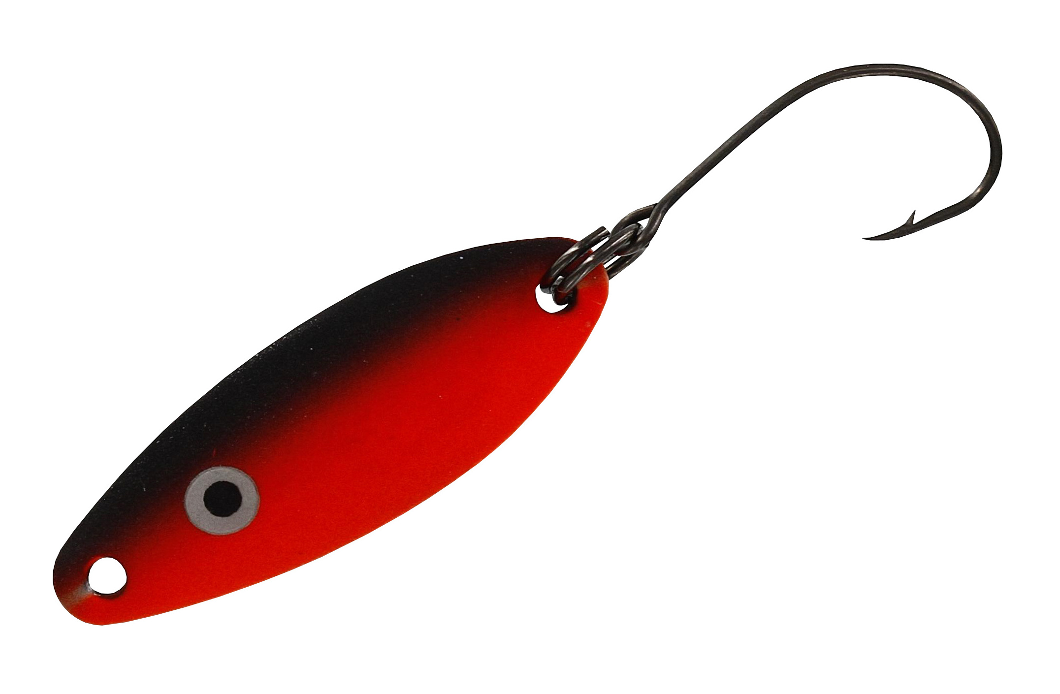 Trout Spoon Kinetic Micro Boss Orange & Black Mate