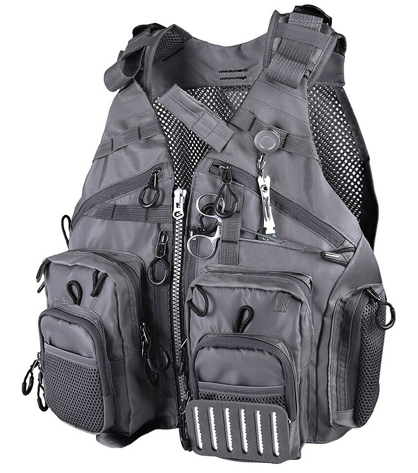 Fishing Vest Leichi Mesh G-Vest Grey