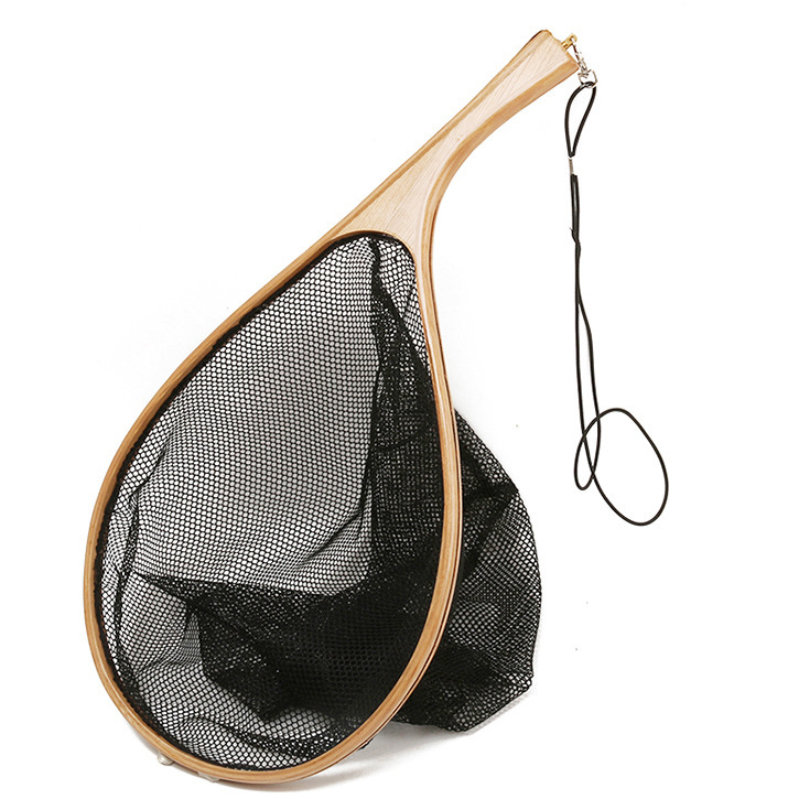 Landing Net With Rubber Net Leichi Curve Handle