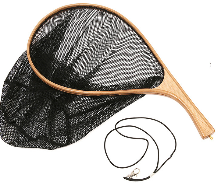 Wooden Handle Landing Net with Rubber Net for Fishing Tackle - China Net  and Landing Nets price