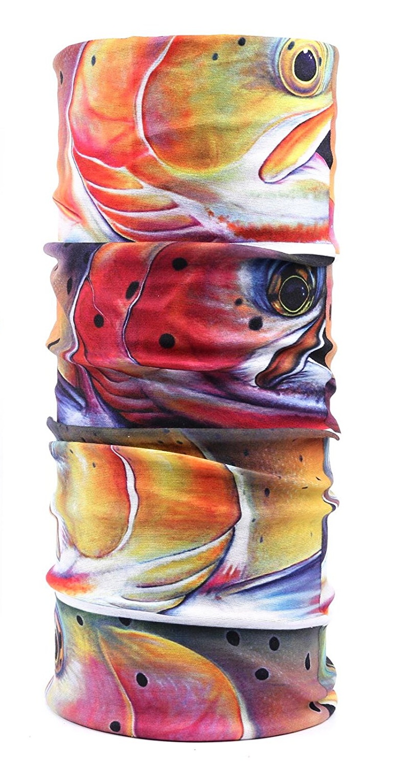 Seamless Headwear Leichi 3D Trout Face