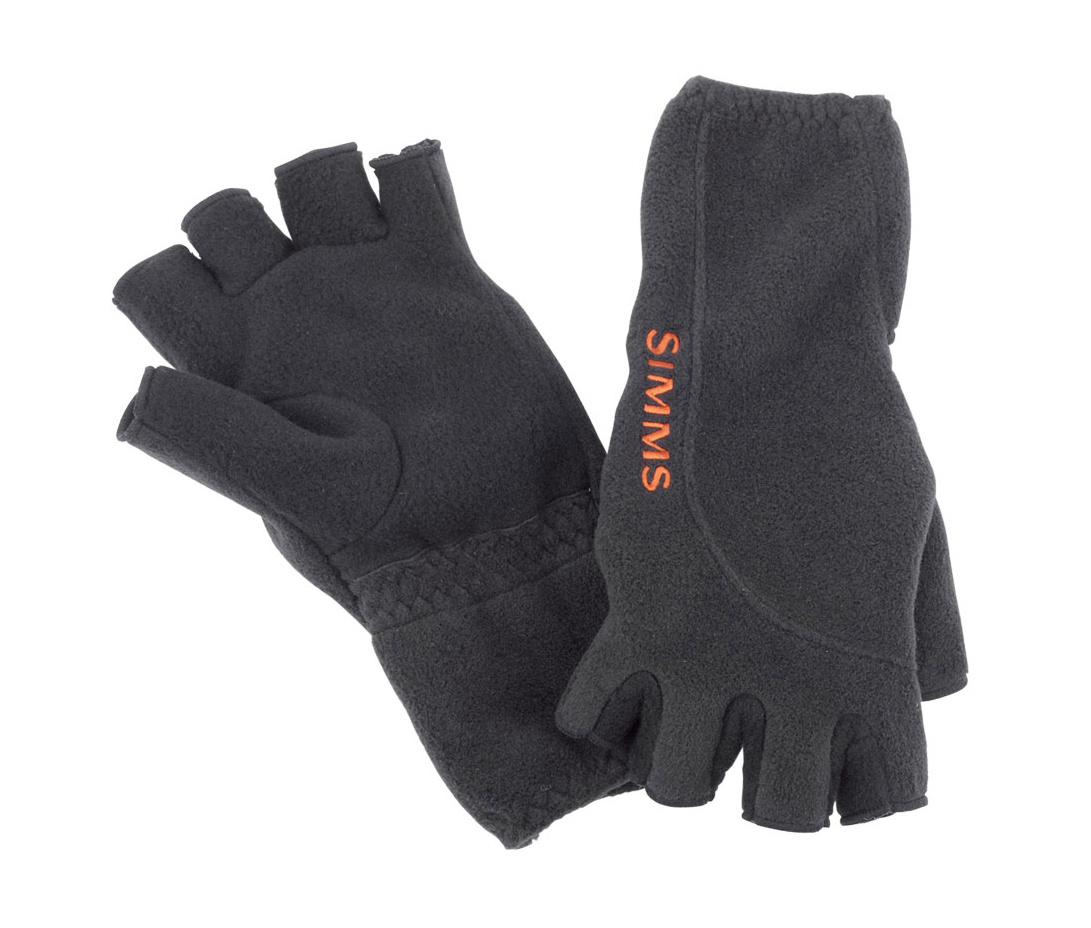 Fly Fishing Gloves Simms Headwaters Half Finger Glove Black