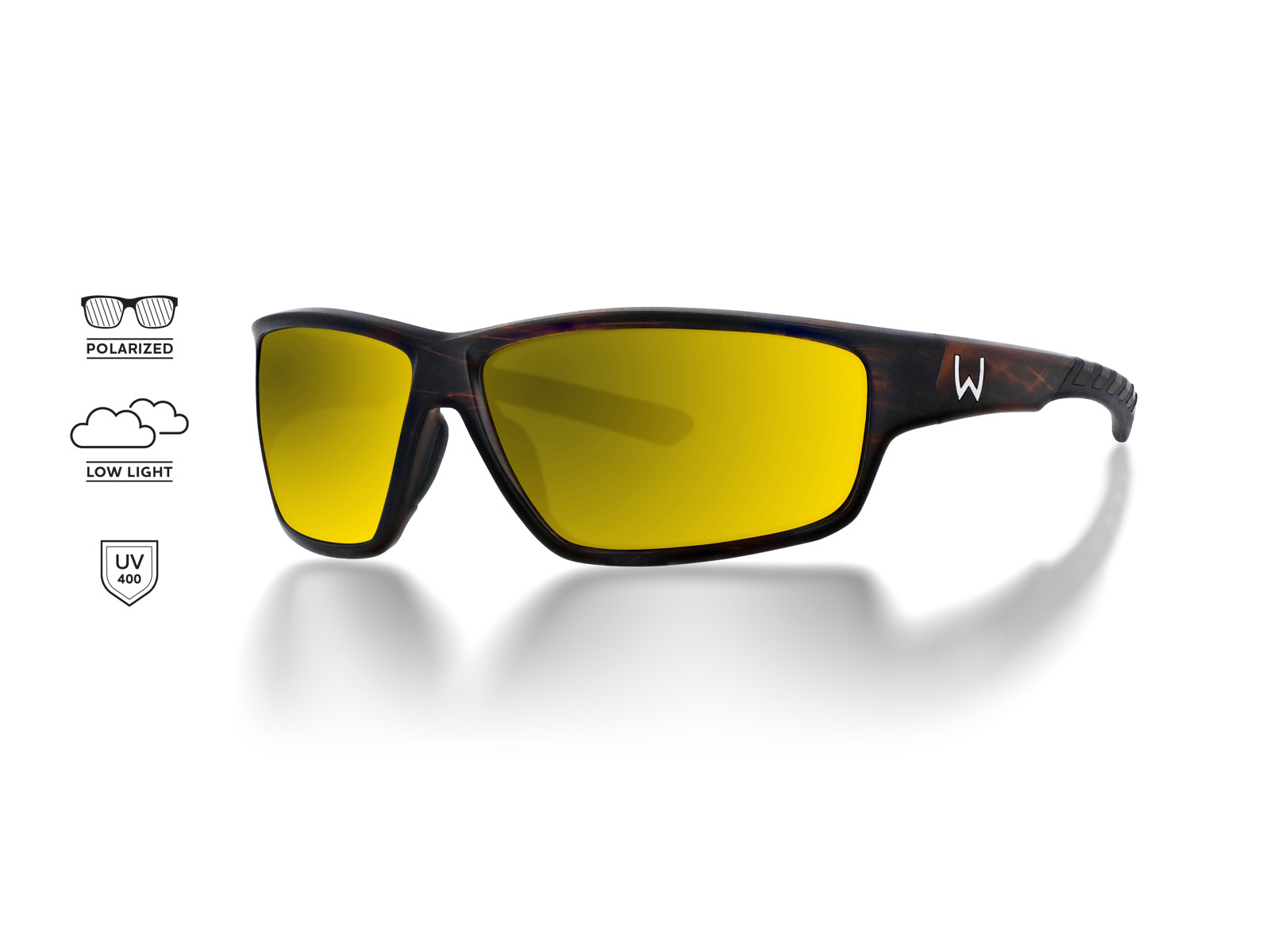 Occhiali polar Smith Optics Castaway CP Glass Matte Black Polarized  Sunglasses, low light yellow, pesca a mosca