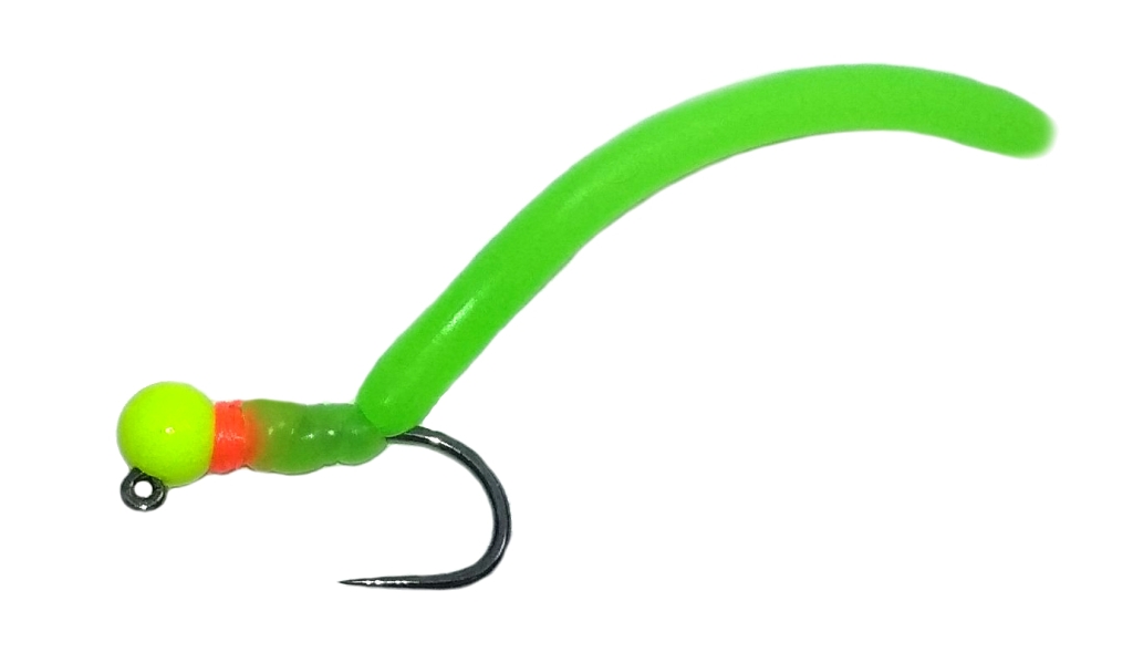 Worm Body fluo chartreuse Squirmy Worm fluo chartreuse