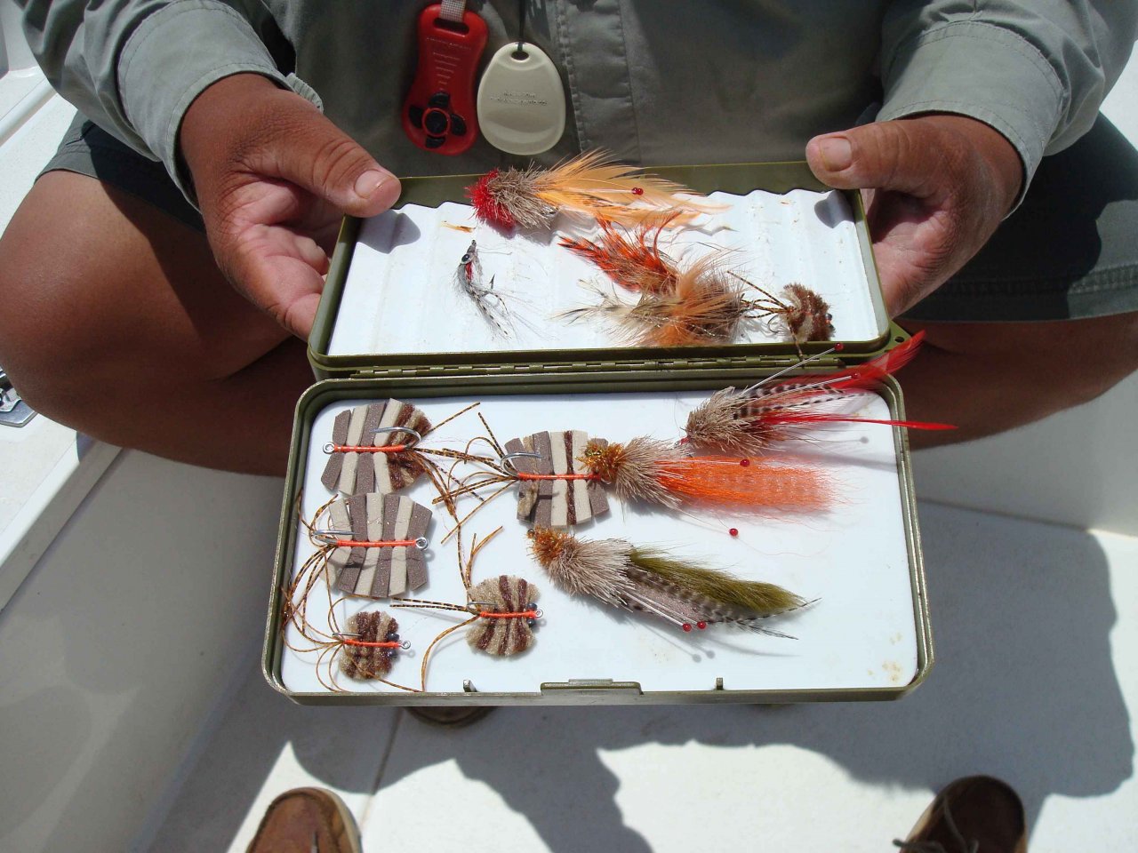 Hand-tied saltwater flies