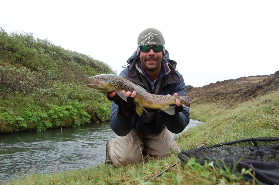 The spring fed water in the Svarta river produces some fantastic brown trout