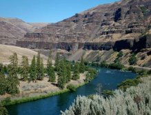 Valley between rocks