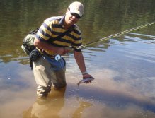 Fishing with small dries on the flats might be the only way to go sometimes.