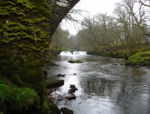 Upper Usk Stone Bridge and lovely pool