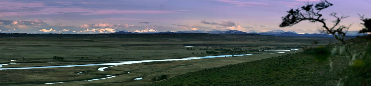 Scenery view over the lower reaches