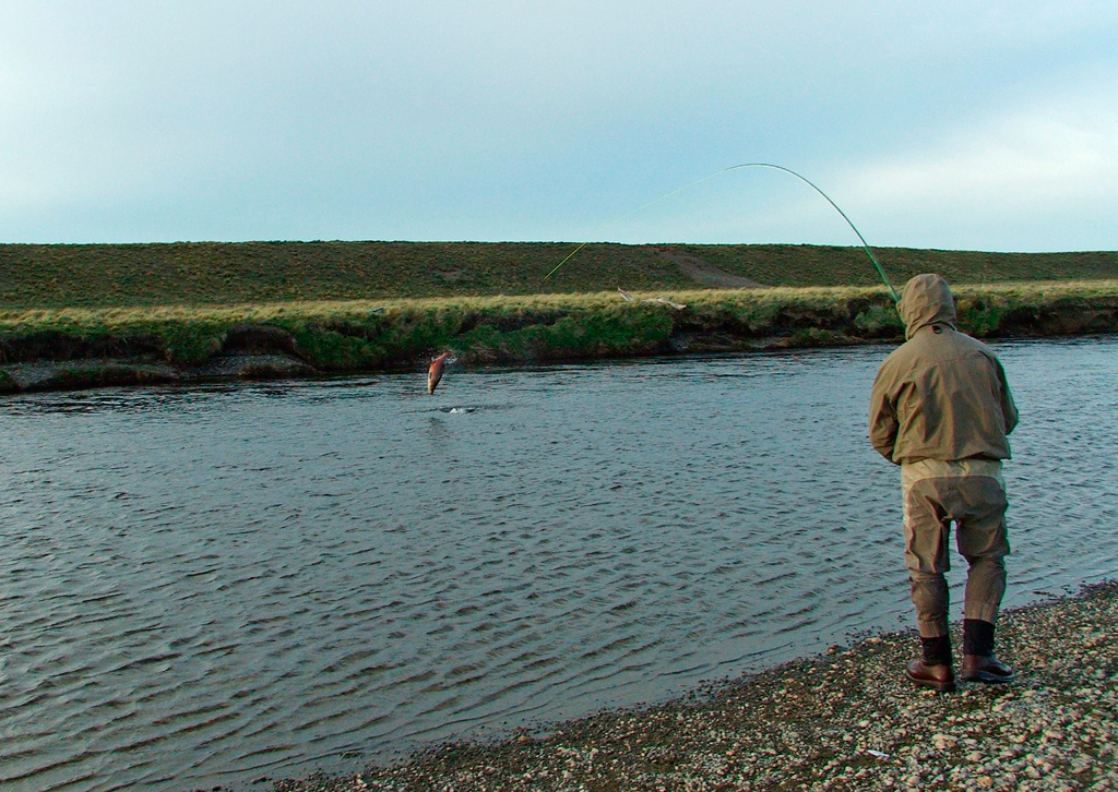 A secure stand on the gravel bank to win the battle