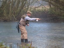 Nymphing on the Test's arm